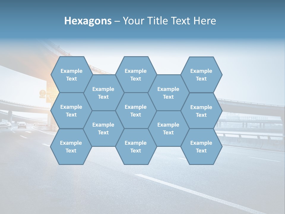 Freeway Drive Highway PowerPoint Template