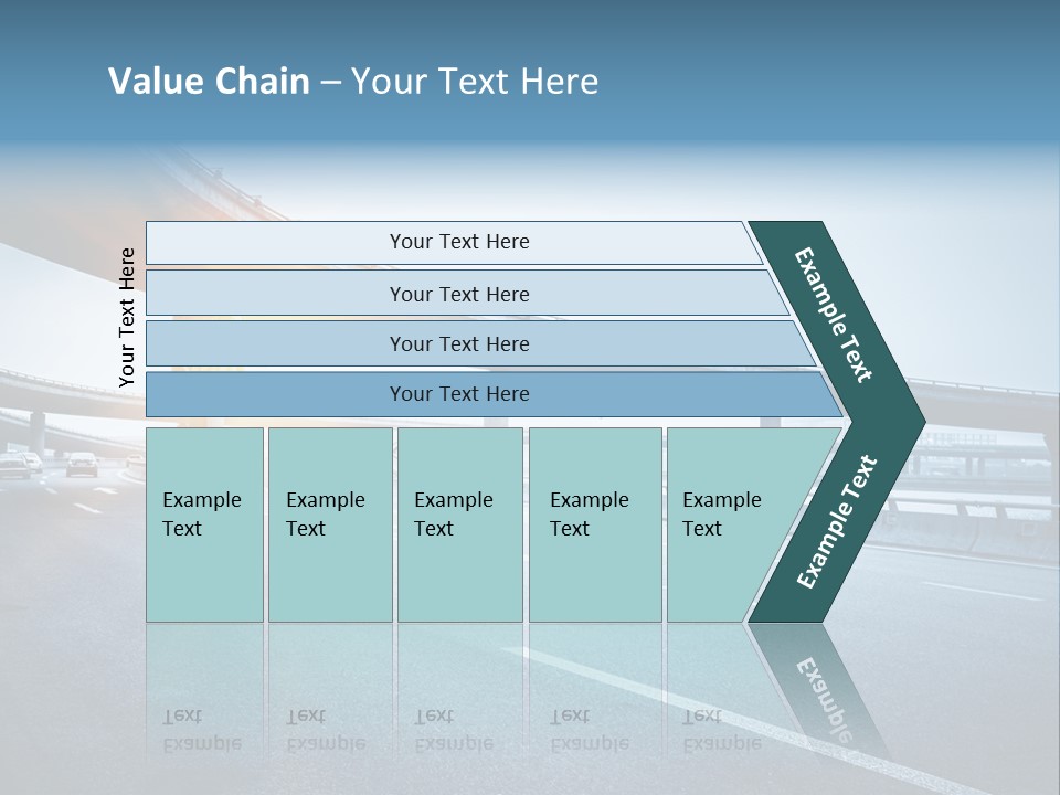 Freeway Drive Highway PowerPoint Template