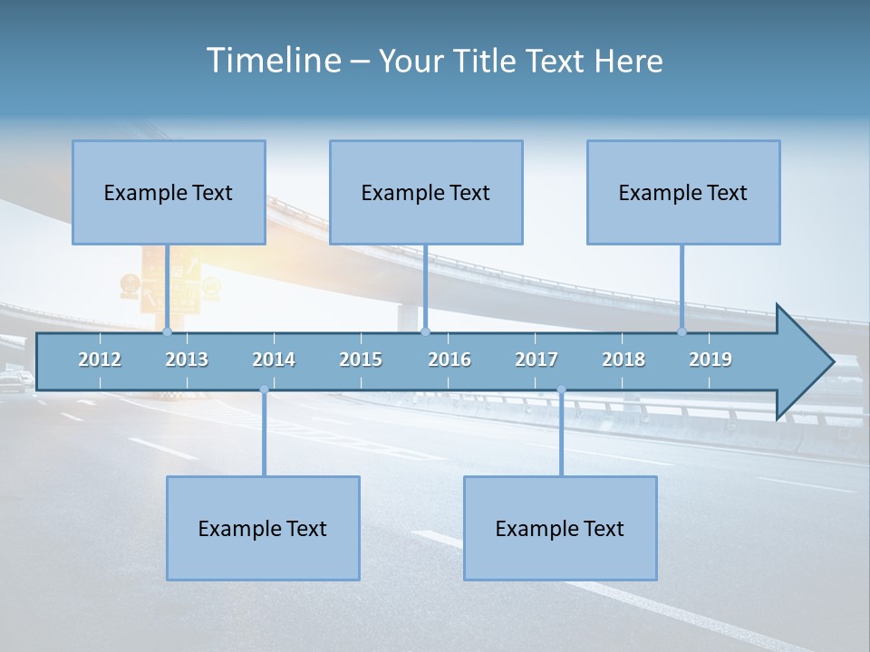 Freeway Drive Highway PowerPoint Template