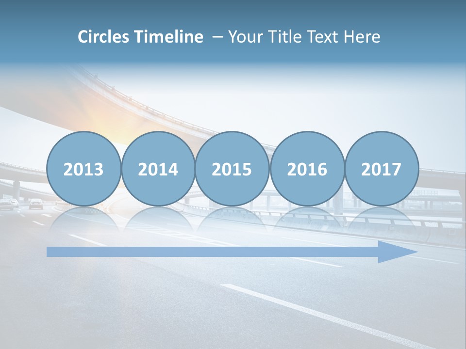 Freeway Drive Highway PowerPoint Template