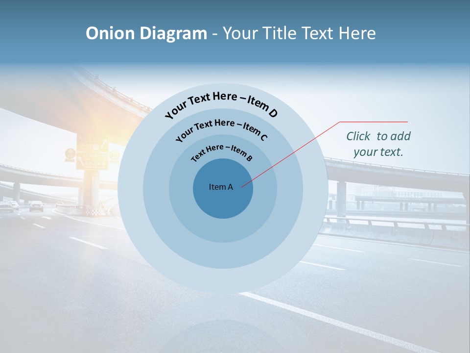 Freeway Drive Highway PowerPoint Template