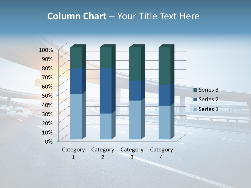 Freeway Drive Highway PowerPoint Template