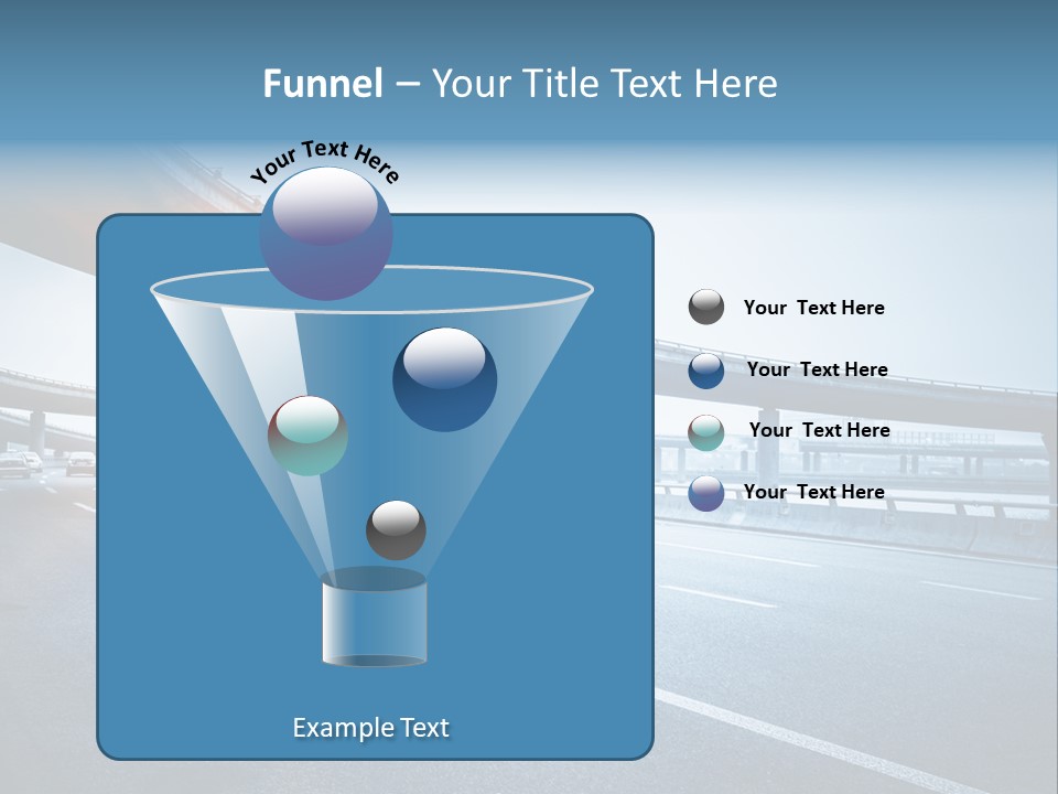 Freeway Drive Highway PowerPoint Template