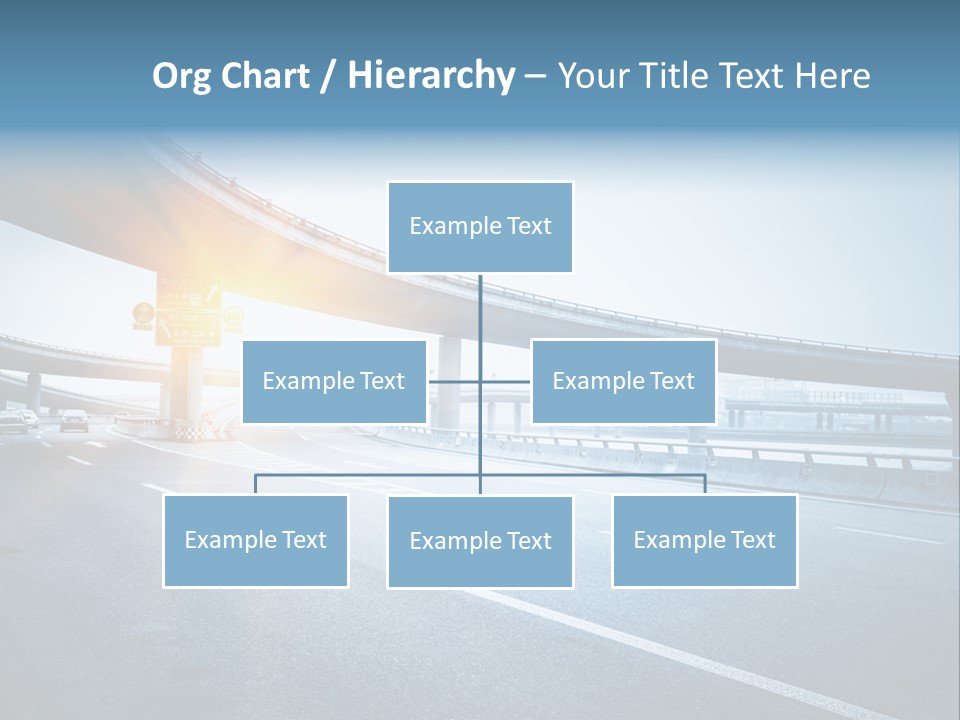 Freeway Drive Highway PowerPoint Template