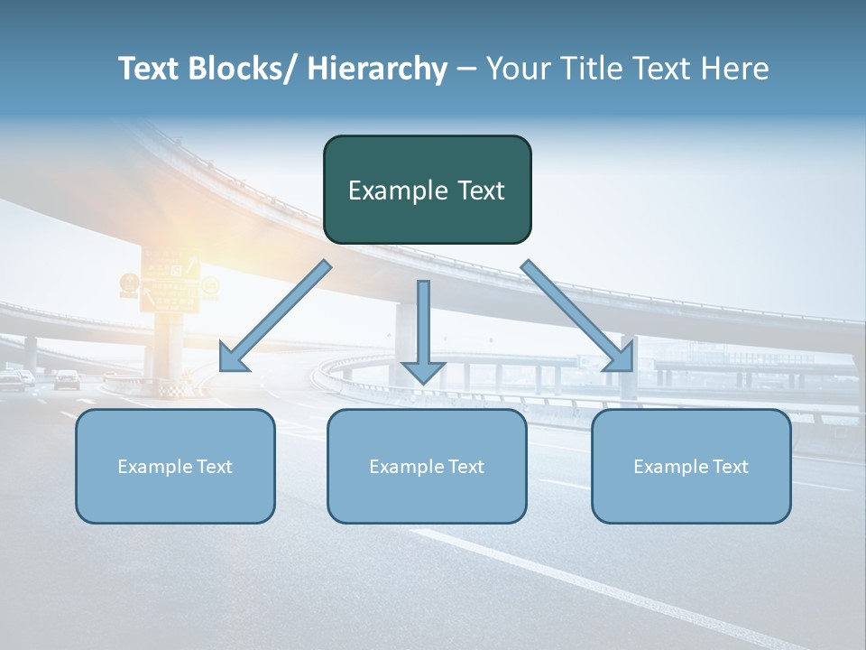 Freeway Drive Highway PowerPoint Template