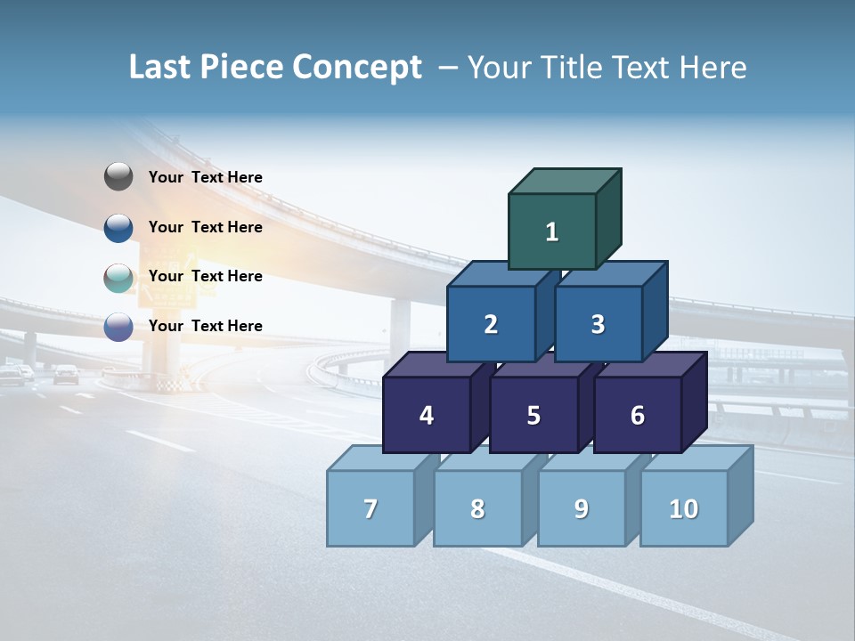 Freeway Drive Highway PowerPoint Template