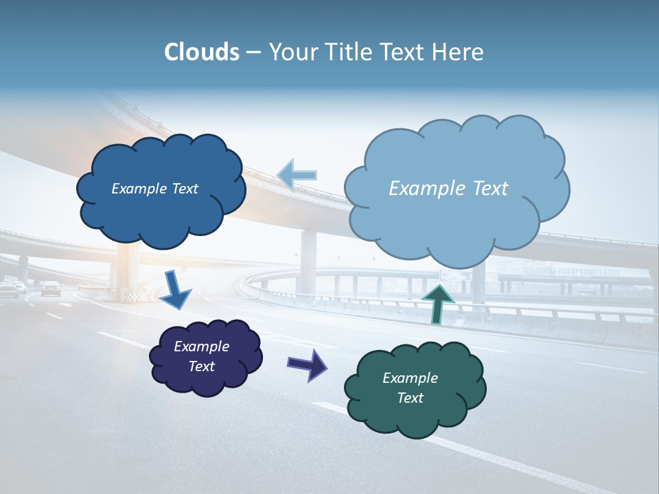 Freeway Drive Highway PowerPoint Template