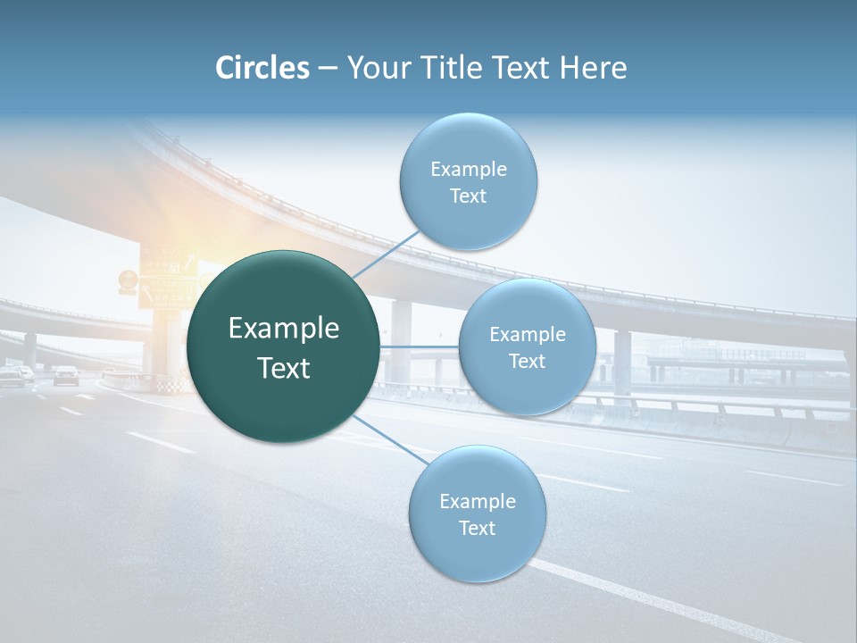 Freeway Drive Highway PowerPoint Template