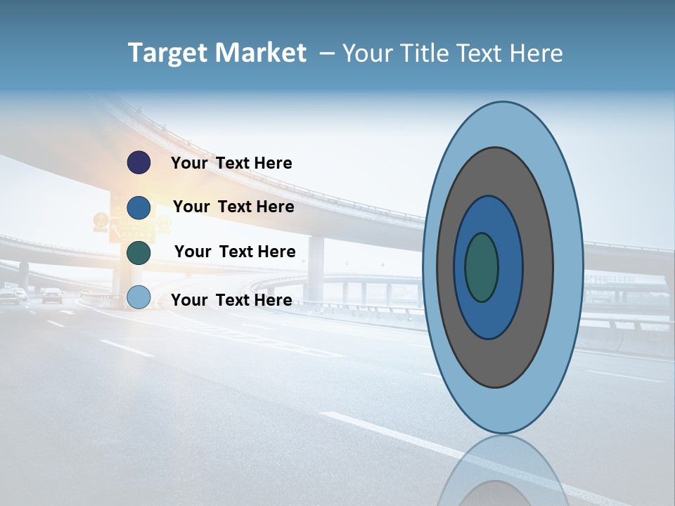 Freeway Drive Highway PowerPoint Template