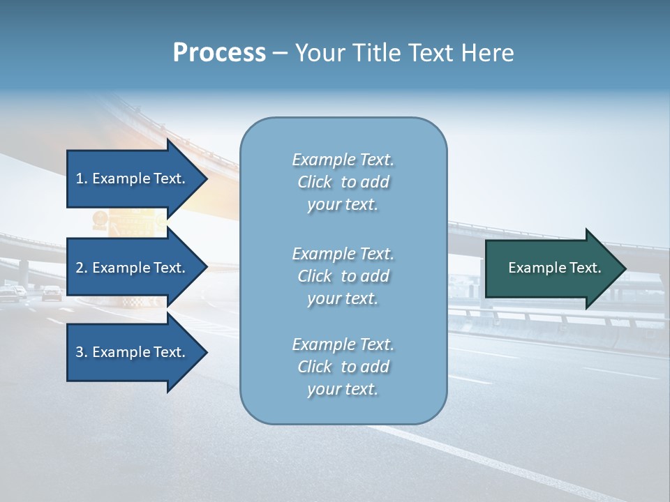 Freeway Drive Highway PowerPoint Template