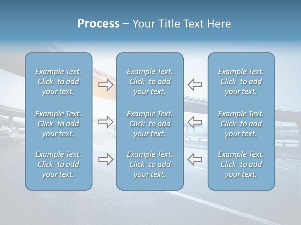 Freeway Drive Highway PowerPoint Template