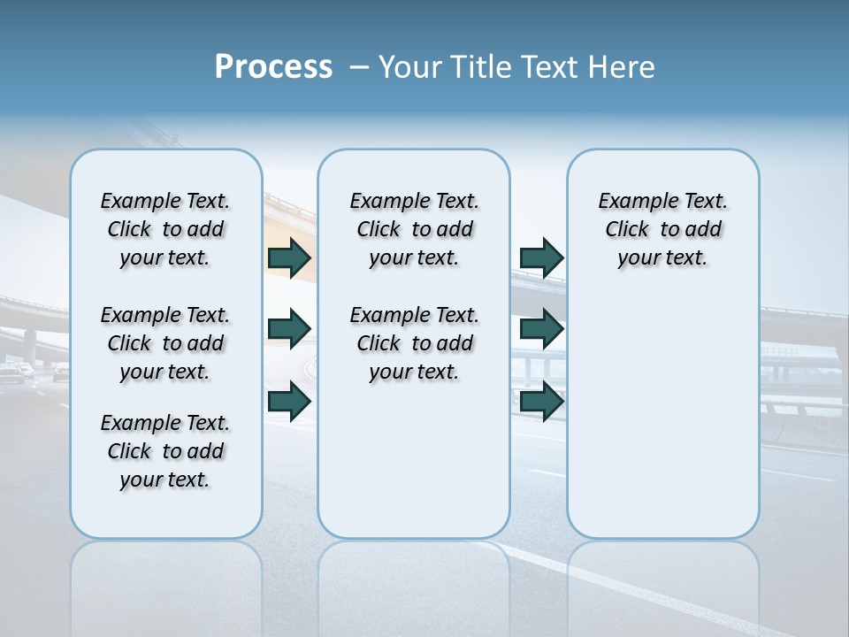 Freeway Drive Highway PowerPoint Template