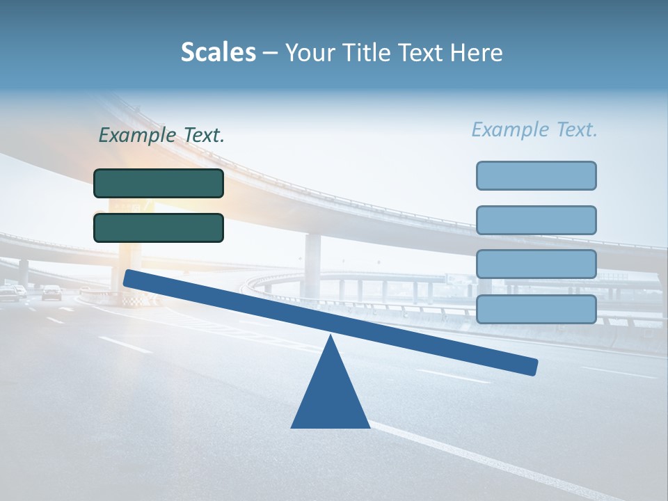 Freeway Drive Highway PowerPoint Template