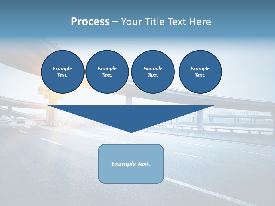 Freeway Drive Highway PowerPoint Template