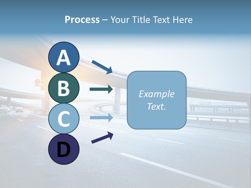 Freeway Drive Highway PowerPoint Template
