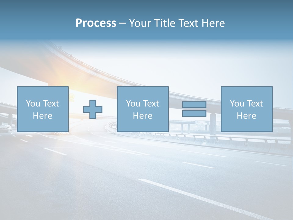 Freeway Drive Highway PowerPoint Template