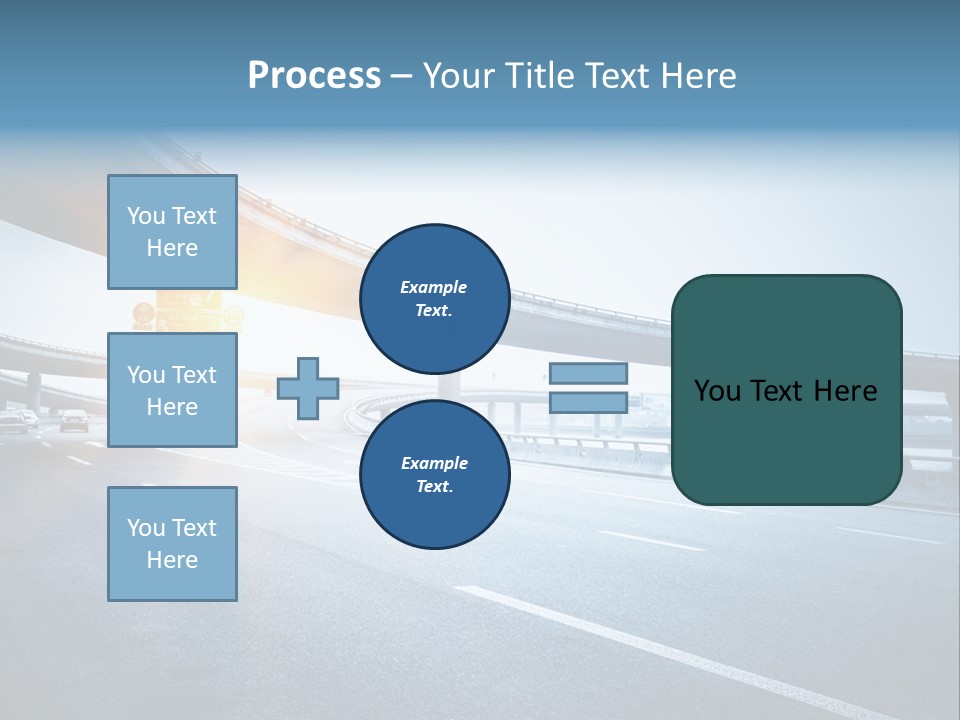 Freeway Drive Highway PowerPoint Template