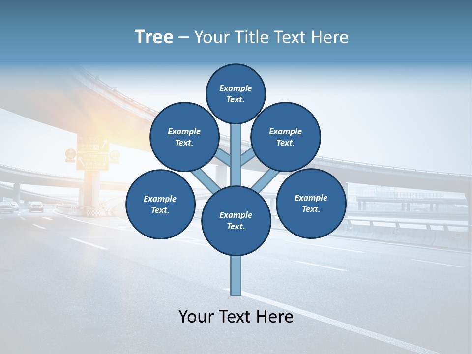 Freeway Drive Highway PowerPoint Template