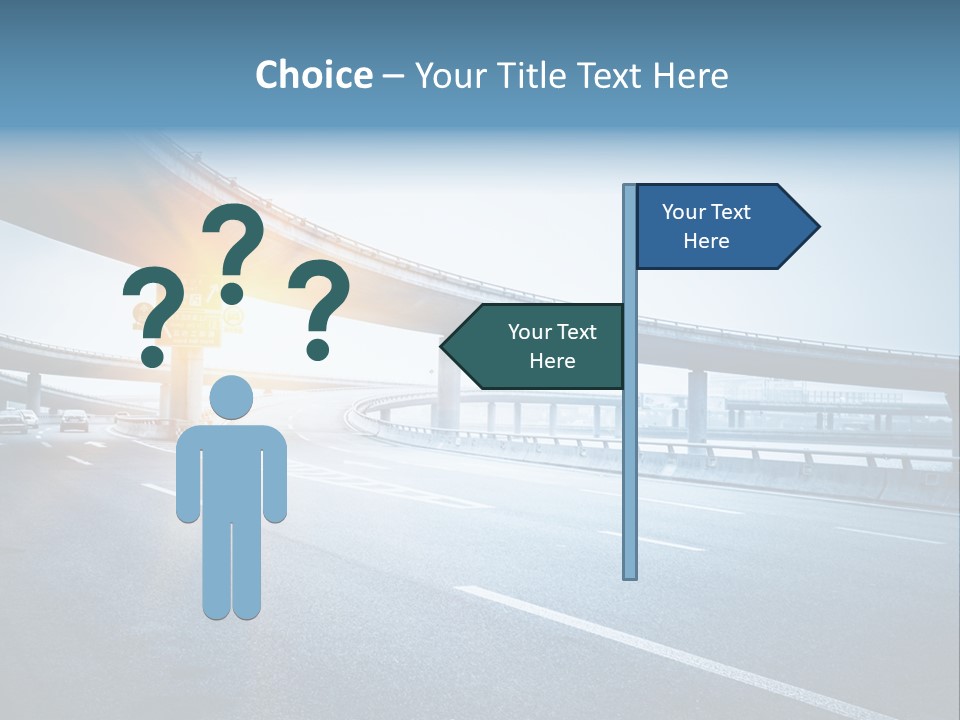 Freeway Drive Highway PowerPoint Template