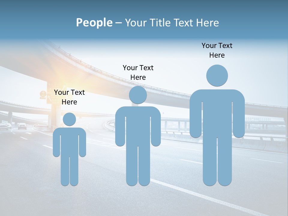 Freeway Drive Highway PowerPoint Template