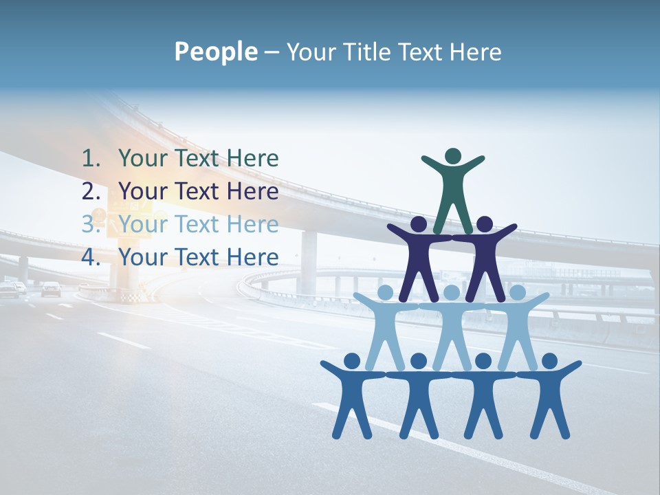 Freeway Drive Highway PowerPoint Template