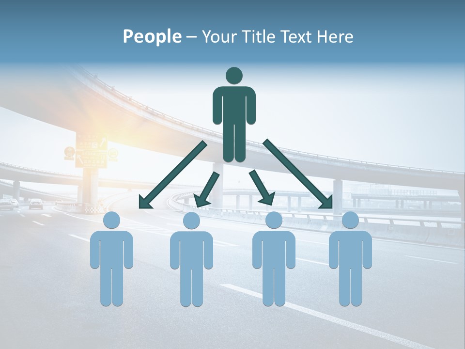 Freeway Drive Highway PowerPoint Template