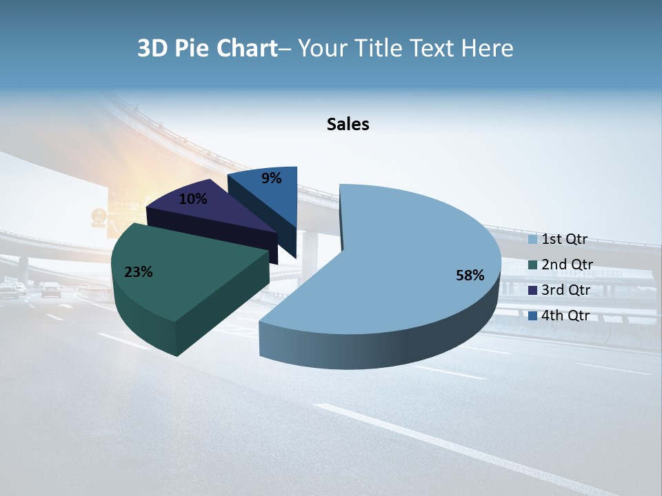 Freeway Drive Highway PowerPoint Template