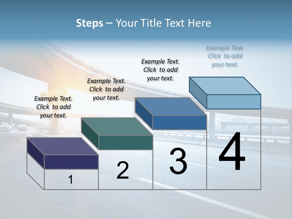 Freeway Drive Highway PowerPoint Template