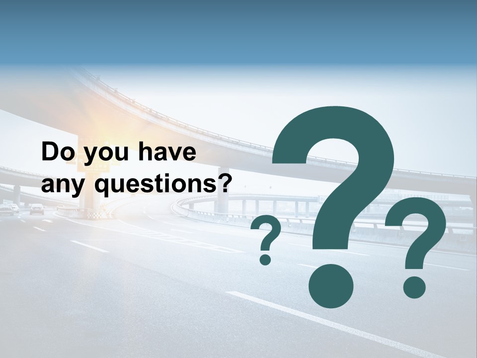 Freeway Drive Highway PowerPoint Template