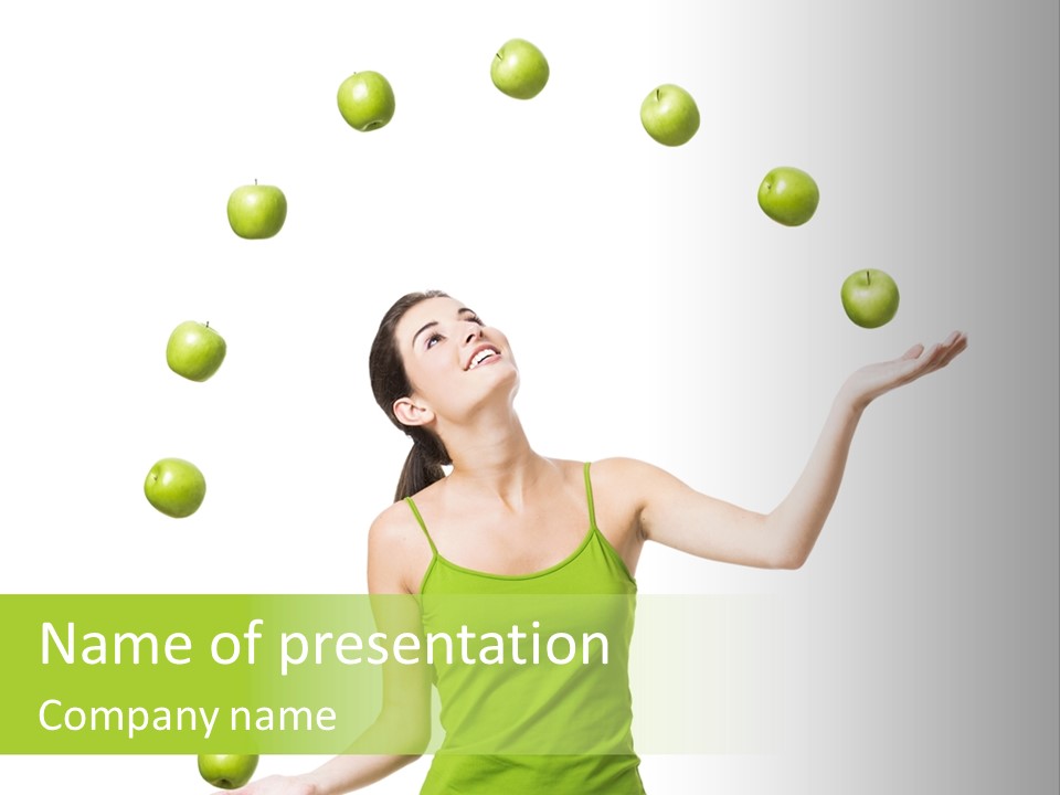 Diet Cheerful Natural PowerPoint Template