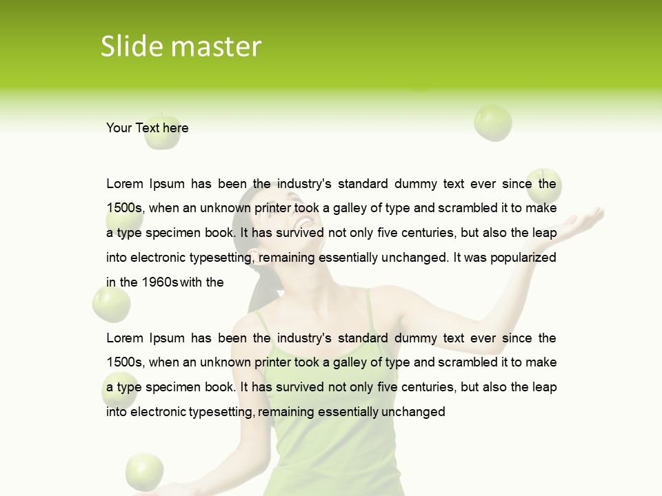 Diet Cheerful Natural PowerPoint Template