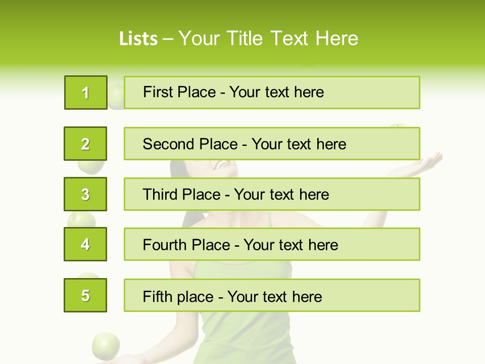 Diet Cheerful Natural PowerPoint Template