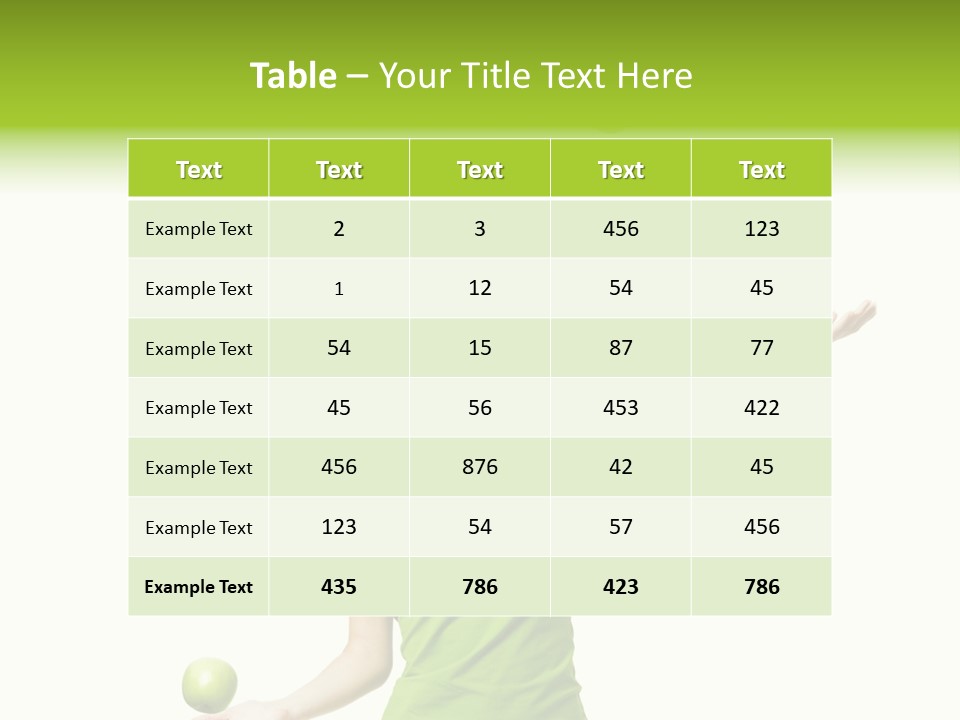 Diet Cheerful Natural PowerPoint Template