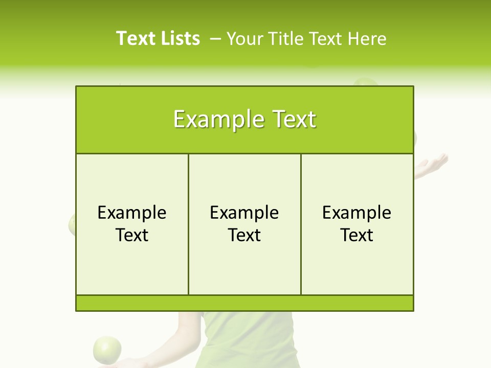 Diet Cheerful Natural PowerPoint Template