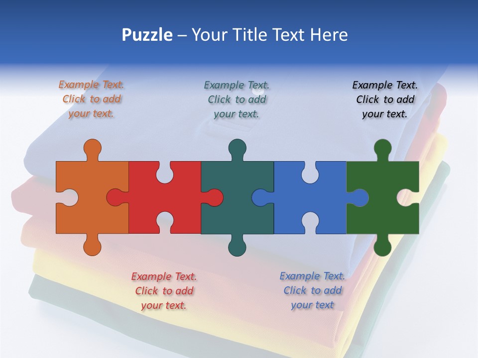 Polo Shirt Green Fashion PowerPoint Template