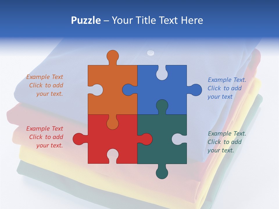 Polo Shirt Green Fashion PowerPoint Template