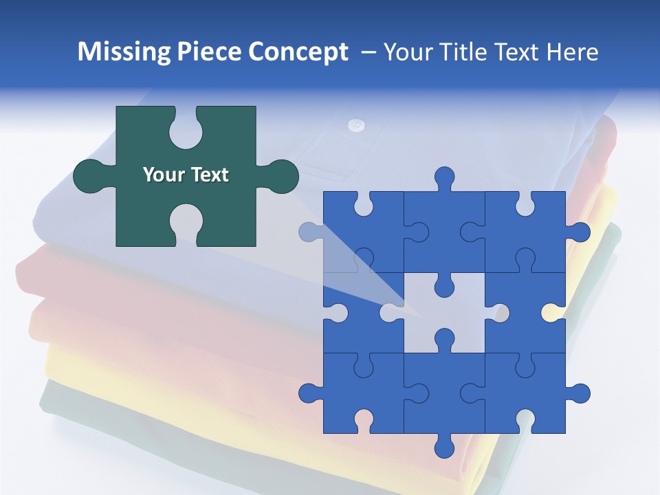 Polo Shirt Green Fashion PowerPoint Template