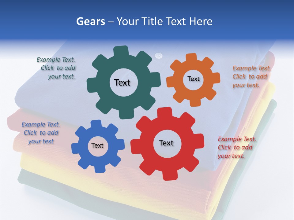 Polo Shirt Green Fashion PowerPoint Template