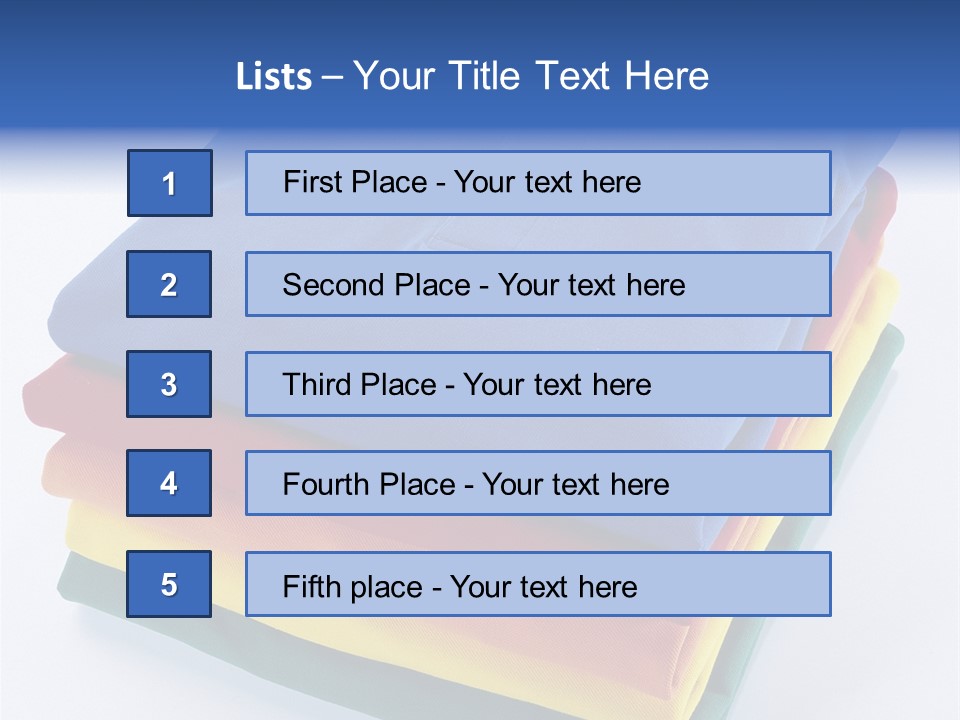 Polo Shirt Green Fashion PowerPoint Template