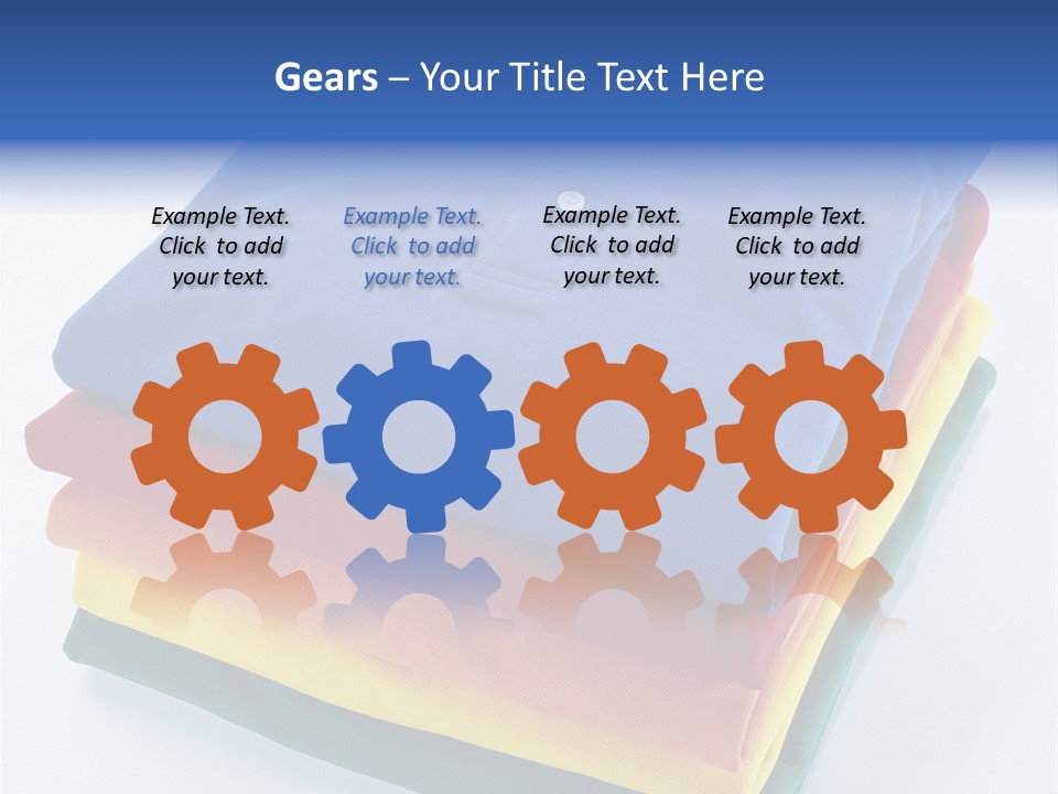 Polo Shirt Green Fashion PowerPoint Template