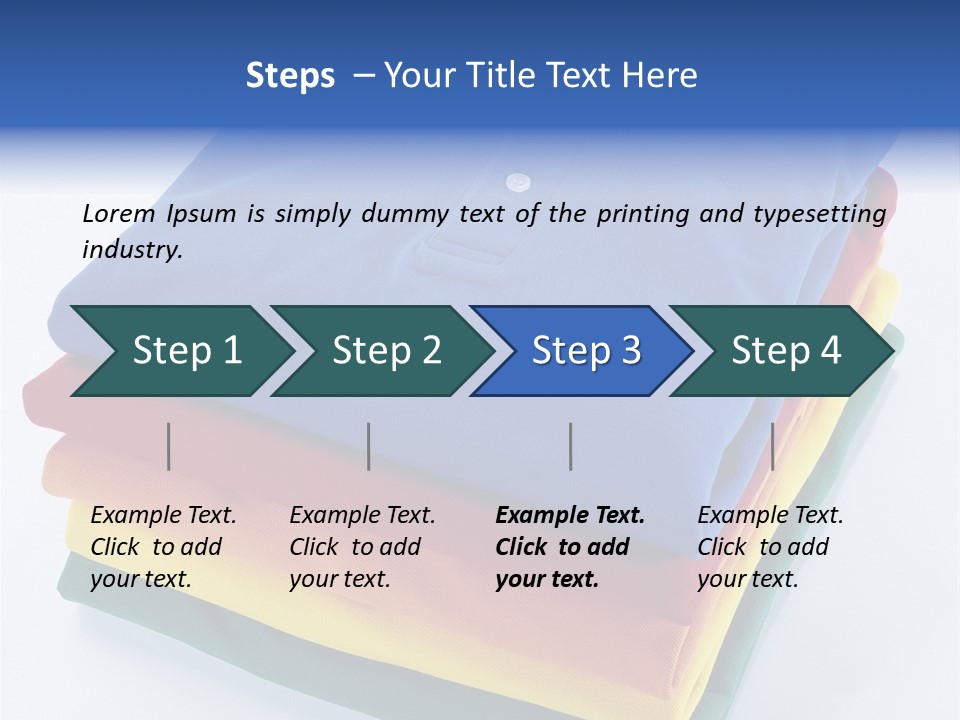 Polo Shirt Green Fashion PowerPoint Template