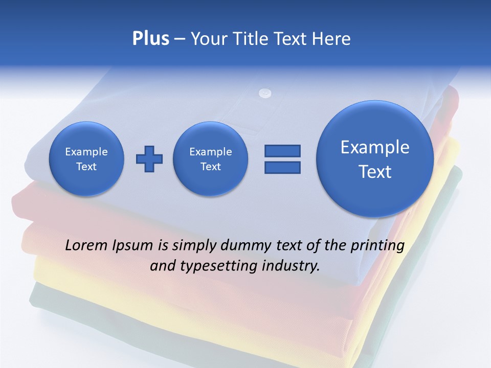 Polo Shirt Green Fashion PowerPoint Template