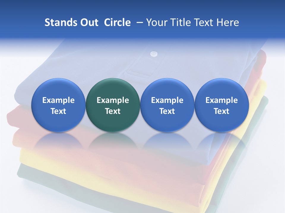 Polo Shirt Green Fashion PowerPoint Template