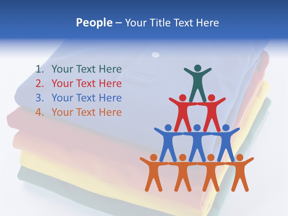 Polo Shirt Green Fashion PowerPoint Template