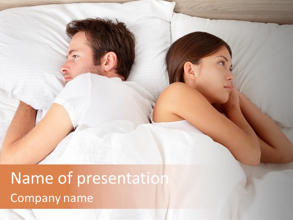 Angry Quarrel Bedroom PowerPoint Template