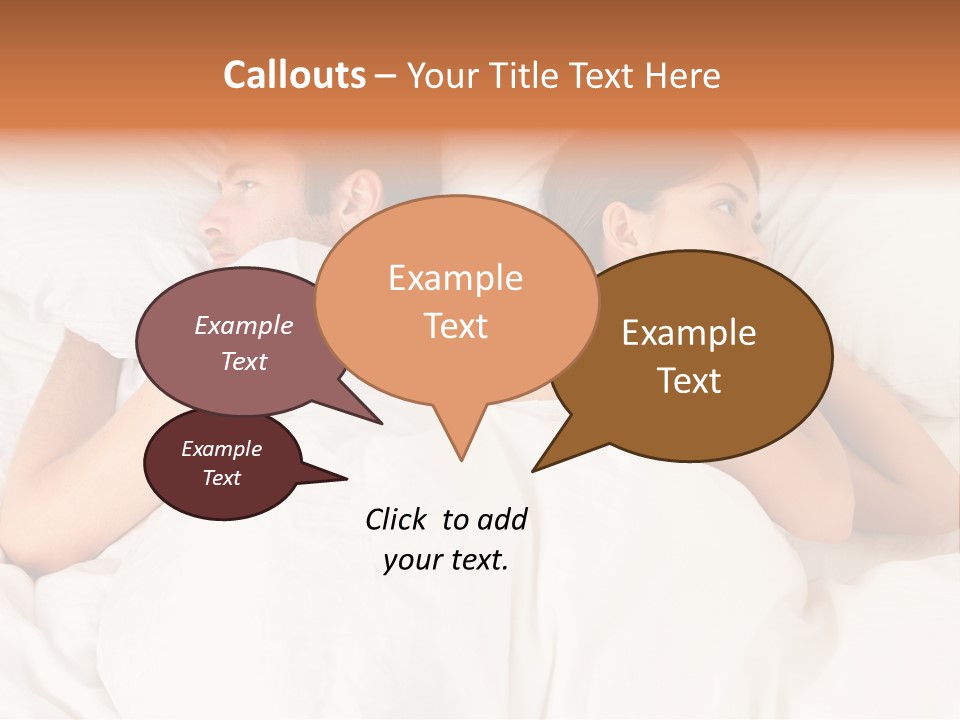 Angry Quarrel Bedroom PowerPoint Template