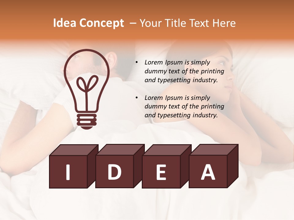 Angry Quarrel Bedroom PowerPoint Template