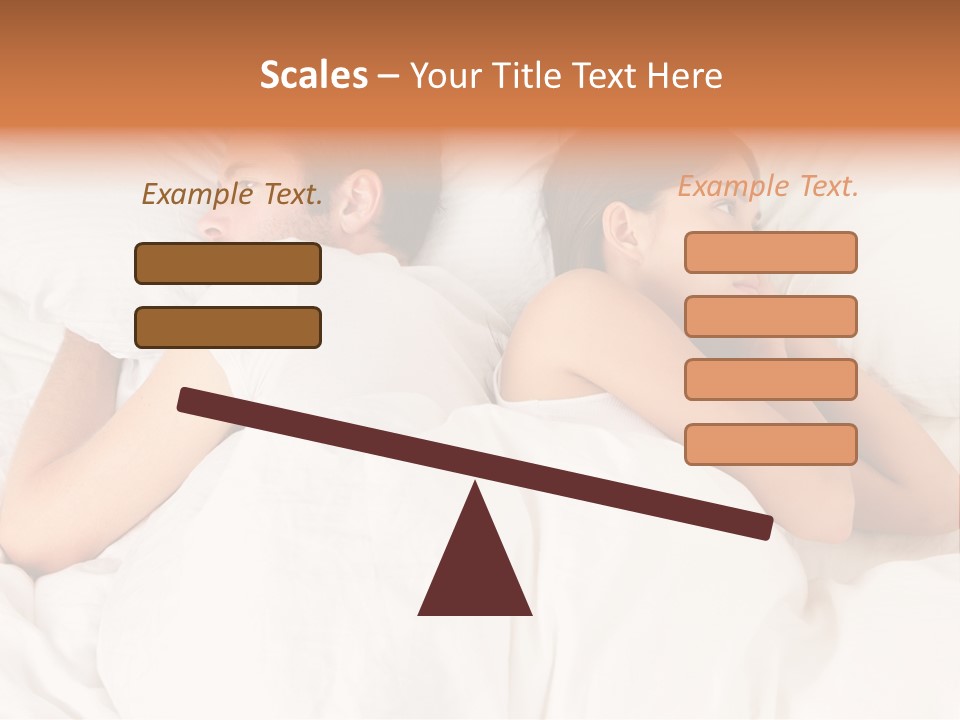 Angry Quarrel Bedroom PowerPoint Template