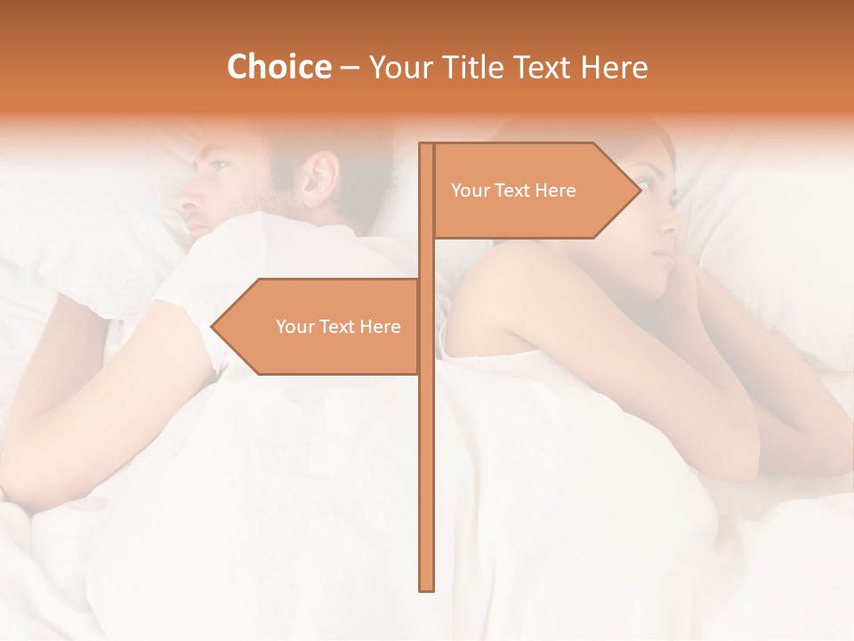 Angry Quarrel Bedroom PowerPoint Template