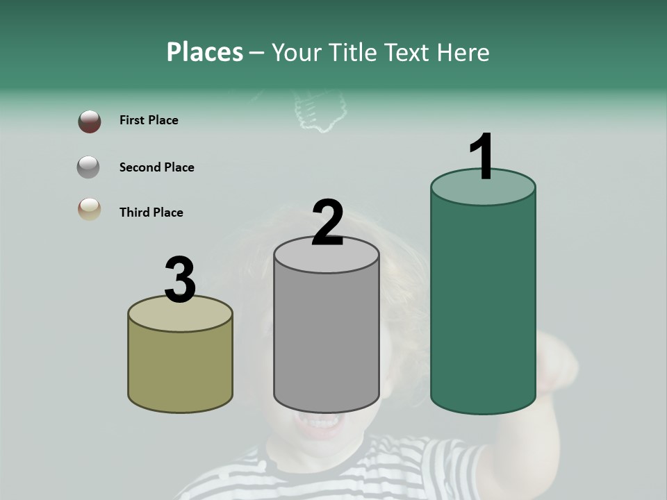 Baby Calling Blackboard PowerPoint Template